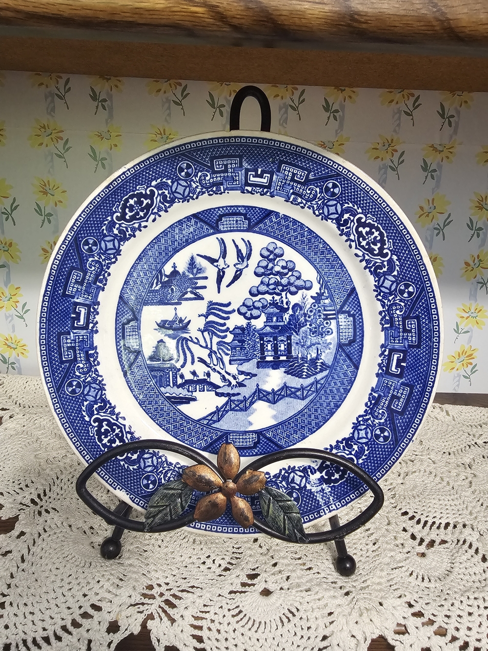 Set of 2 Vintage 1948 Homer Laughlin Blue Willow Dinner